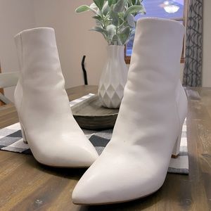 White Ankle Boots
